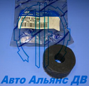 Втулка амортизатора HD/KIA круглая d16*45*25 №54328-67100