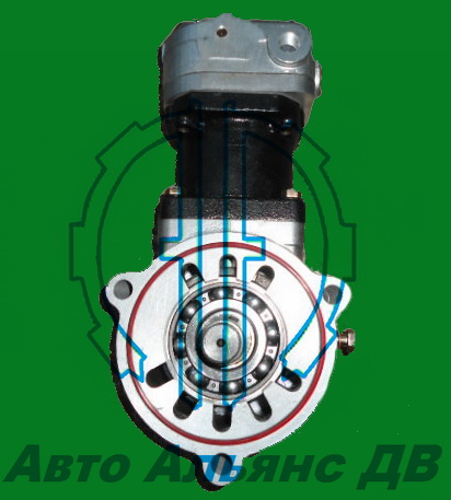 Компрессор воздушный F17E/EF750 автобус аллюмин.голова