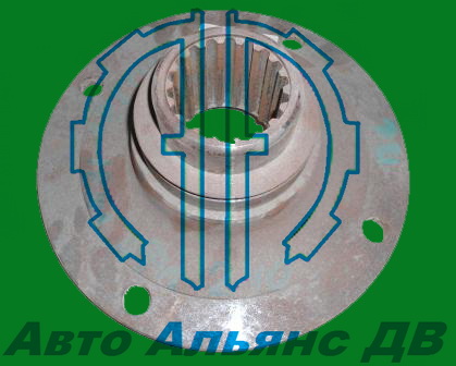 Фланец хвост. редуктора зад.моста круглый HD 18тн 18шлицов Dфл.240 Dшл.60/54