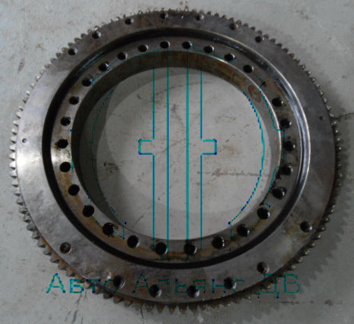 Кран.устан. Донгянг SS2036/37 шестерня поворотная стрелы №54D400201 110зуб.,27отв